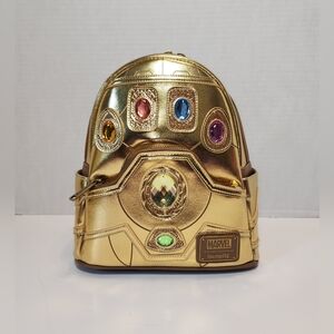 Disney Parks Marvel Loungefly INFINITY STONES I AM INEVITABLE Mini Backpack NWT